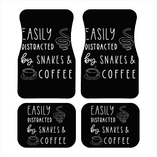 Snake Lover, Reptile Coffee Lover, Pet Snake Car Mats