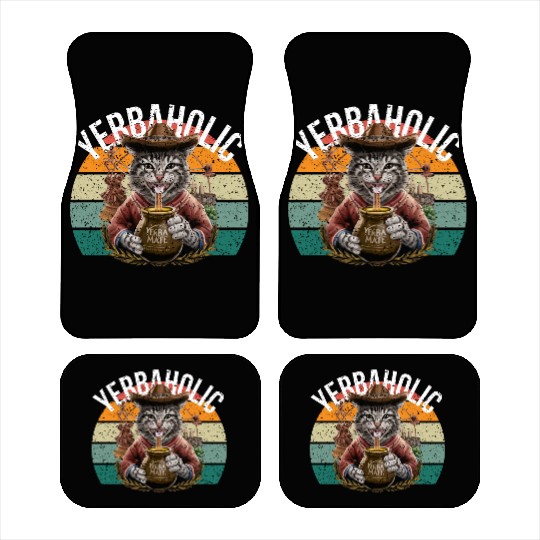 Yerba Mate Cat - Embrace the Yerbaholic Lifestyle! Car Mats