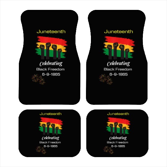 Juneteenth celebrating black freedom history Car Mats
