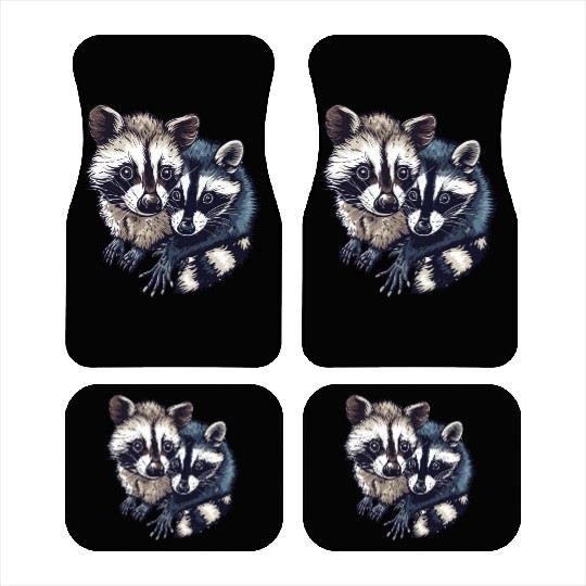 Opossum and raccoon Car Mats