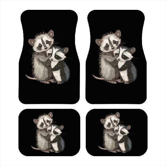 Opossum and raccoon Car Mats
