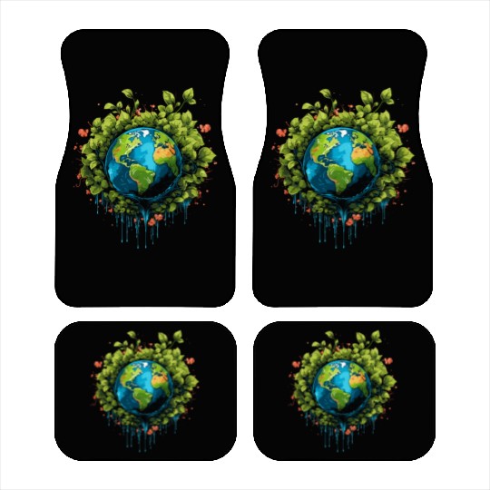 Respect Your Mother Earth Day Save Our Planet Car Mats