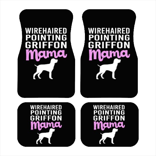 Mothers Day Wirehaired Pointing Griffon Dog Mom Car Mats