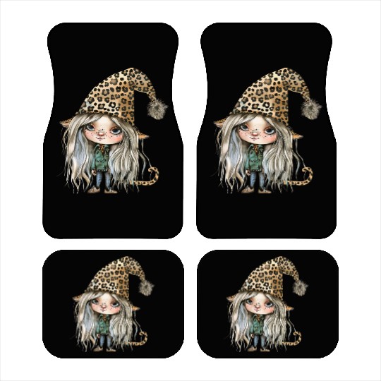 Leopard Print Gnome Clipart Images, Girly Car Mats