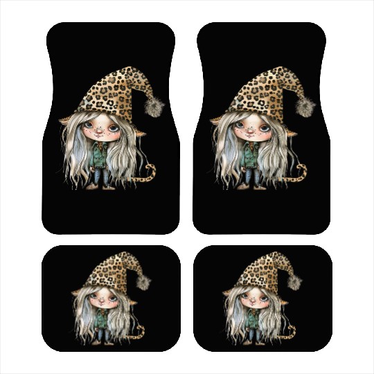 Leopard Print Gnome Clipart Images, Girly Car Mats
