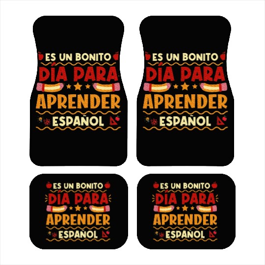 Espanol Maestra Hispanic Teacher Spanish Teacher Car Mats