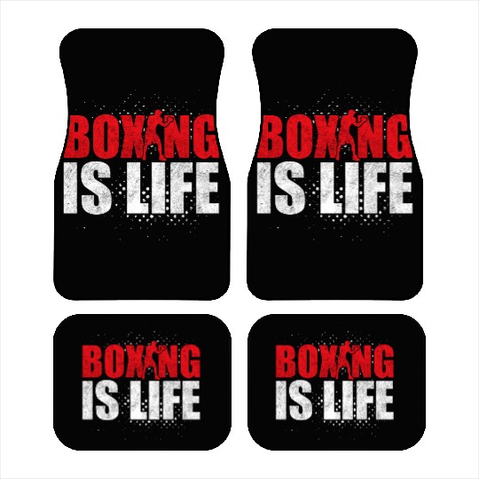 Boxing Is Life Training Boxer Car Mats