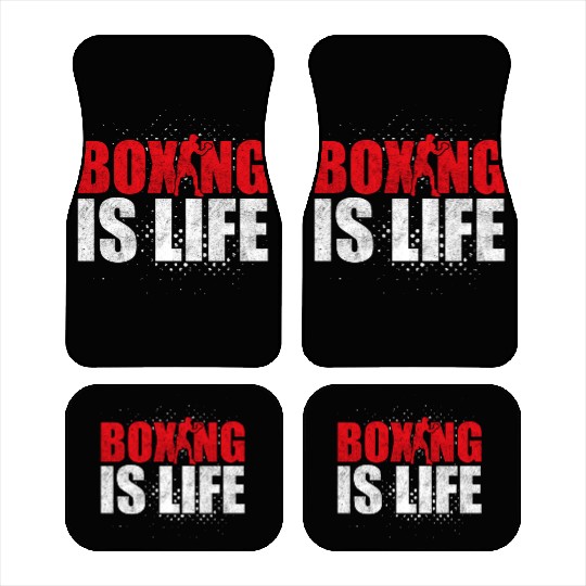 Boxing Is Life Training Boxer Car Mats