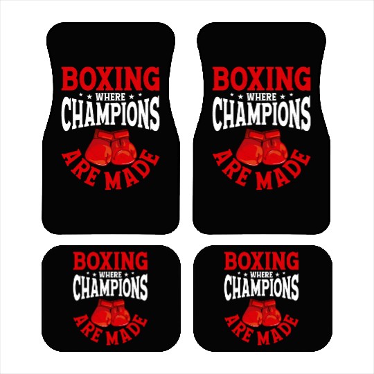 Boxing Where Champions Are Made Training Boxer Car Mats