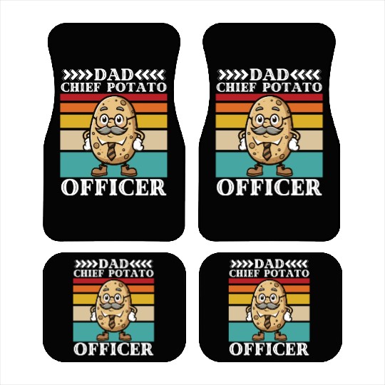 Dad chief potato officer Car Mats