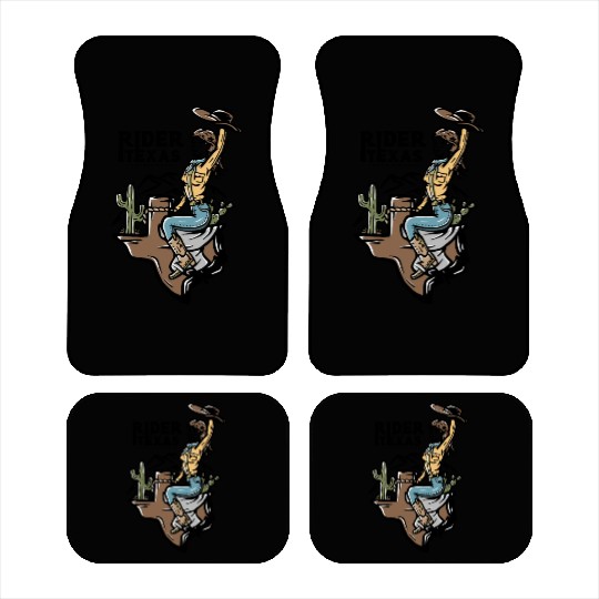 WILD WEST COW GIRL Car Mats