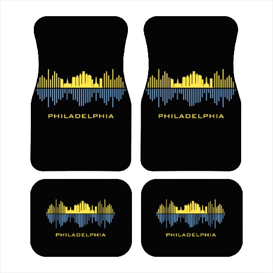 Philadelphia City Sound Waves Car Mats