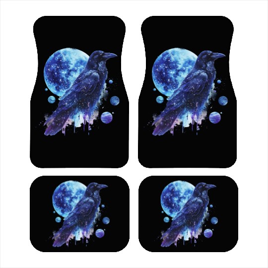 Celestial Raven Clipart Clipart, Crow Bird Witch Car Mats