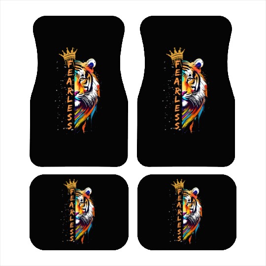 FEARLESS LIKE TIGER Car Mats