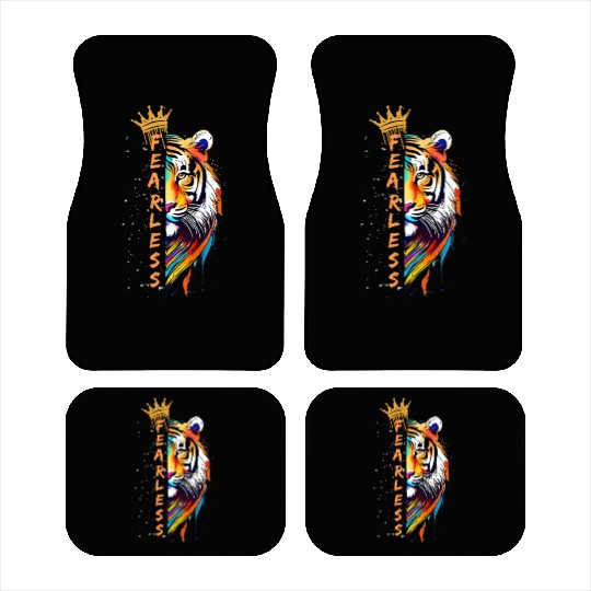 FEARLESS LIKE TIGER Car Mats