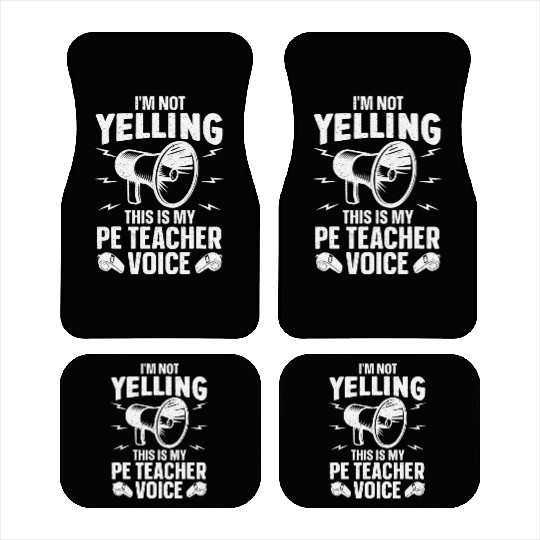 Cool PE Teacher Art Physical Education Teacher Car Mats