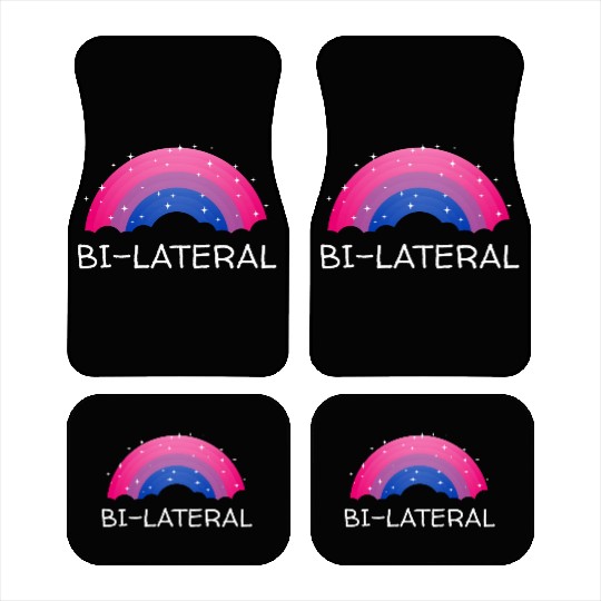 Bilateral Bisexual LGBTQ Bi Pride Asexual Pride Mo Car Mats