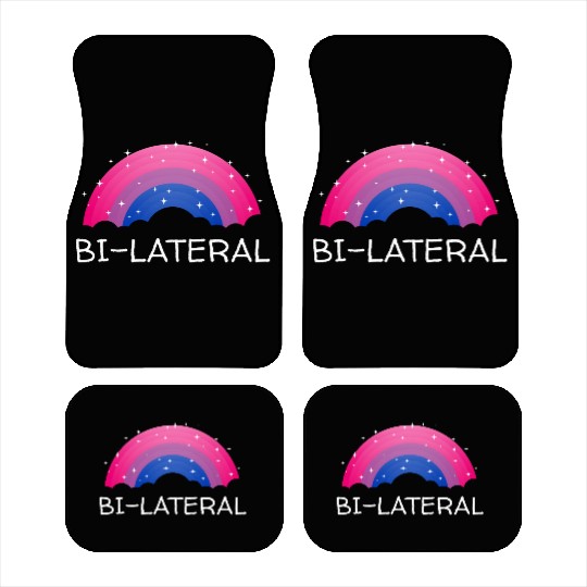 Bilateral Bisexual LGBTQ Bi Pride Asexual Pride Mo Car Mats