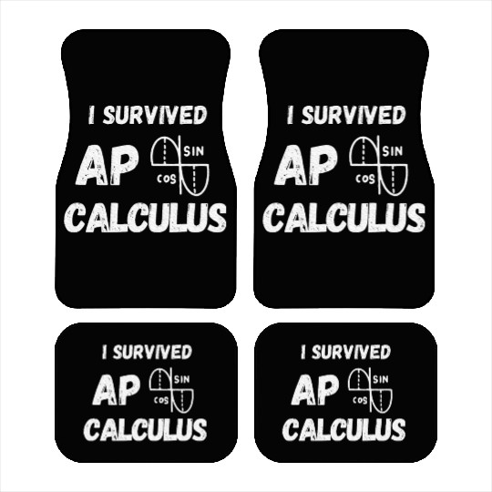 I survived AP Calculus Ap Calc Exam Car Mats