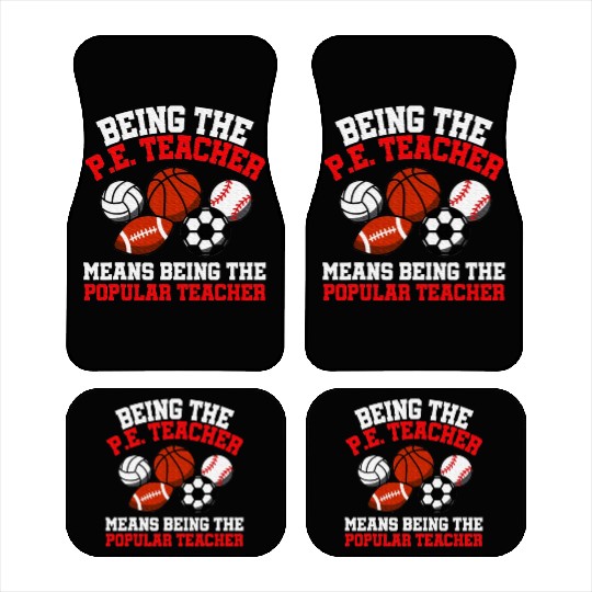 PE Teacher Physical Education Teacher Car Mats