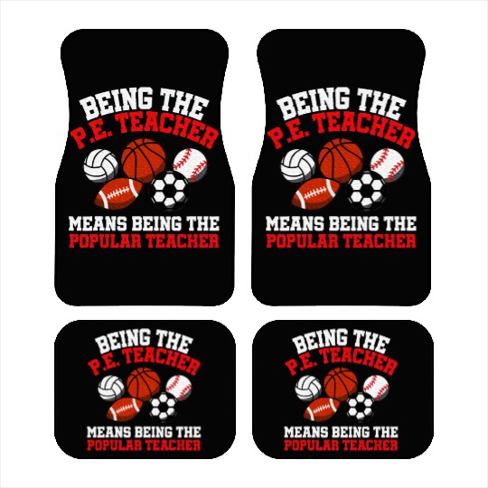 PE Teacher Physical Education Teacher Car Mats