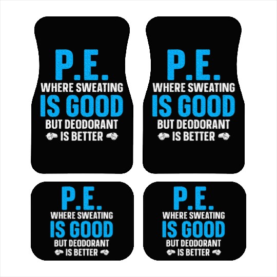 PE Teacher Art Gym Teacher Appreciation Car Mats