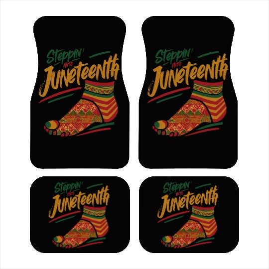 Stepping into juneteenth 1865 independence day Car Mats
