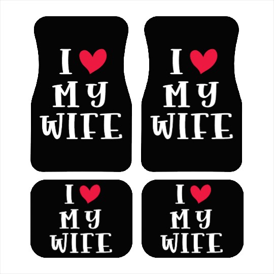 love wife Car Mats husband gift