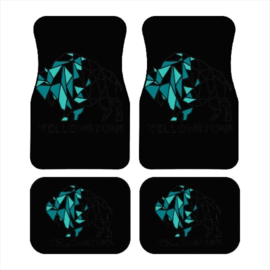 Green Turquoise YStone Bison Car Mats