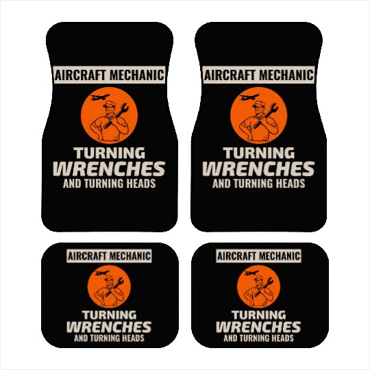 Aircraft Mechanic Aviation Maintenance Technician Car Mats