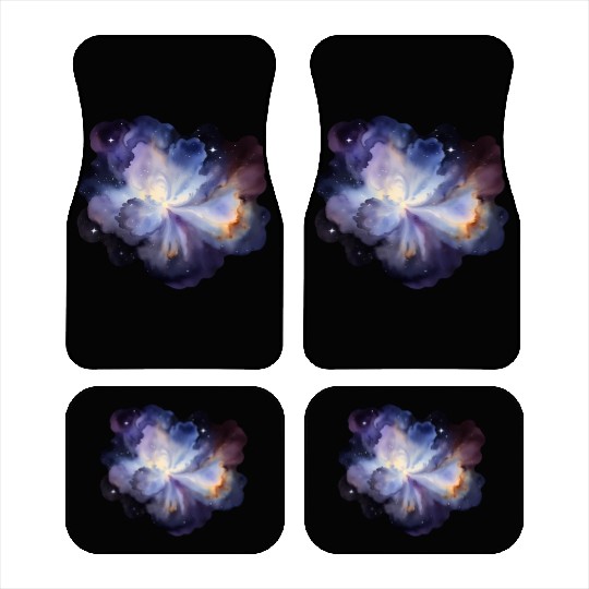 Stellar Watercolor - Supernova Celestial Eruption Car Mats