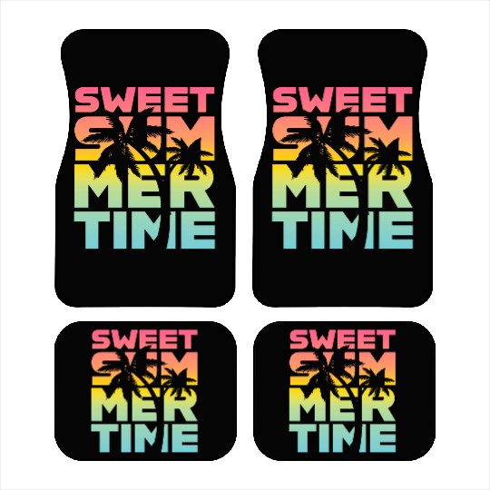 Sweet Summer Time Car Mats