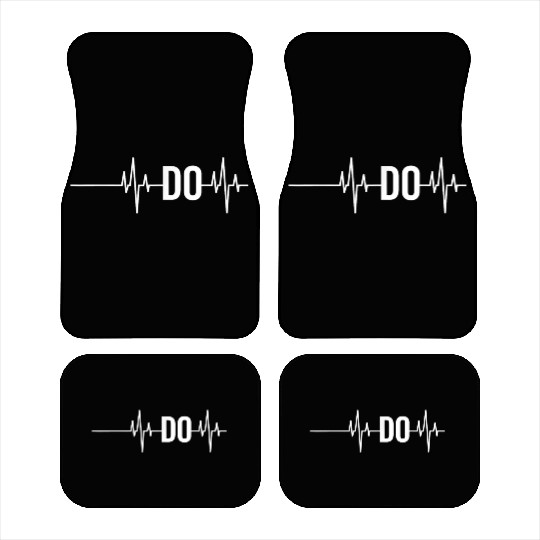Doctor Osteopathic Medicine Heartbeat Car Mats