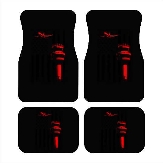 American Flag US, air traffic controller Car Mats