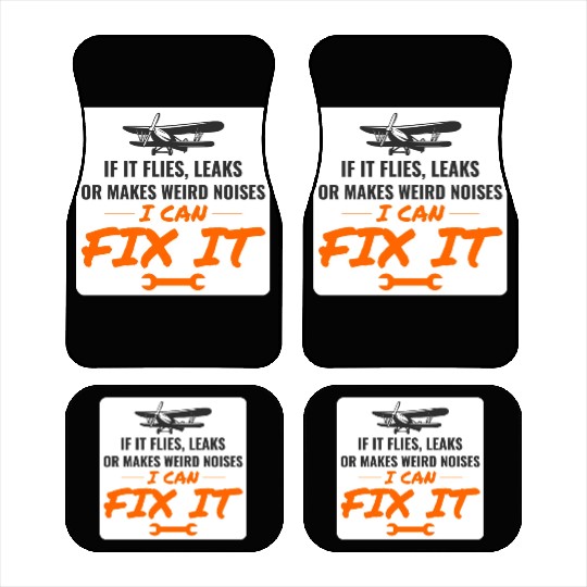 Aircraft Mechanic Aviation Maintenance Technician Car Mats