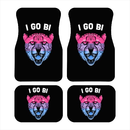 I Go Bi Bisexual LGBTQ Bi Pride LGBT Sayings Panse Car Mats