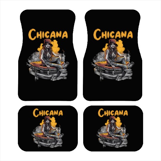 Chicana Lowrider Clothes Mexican American Car Mats