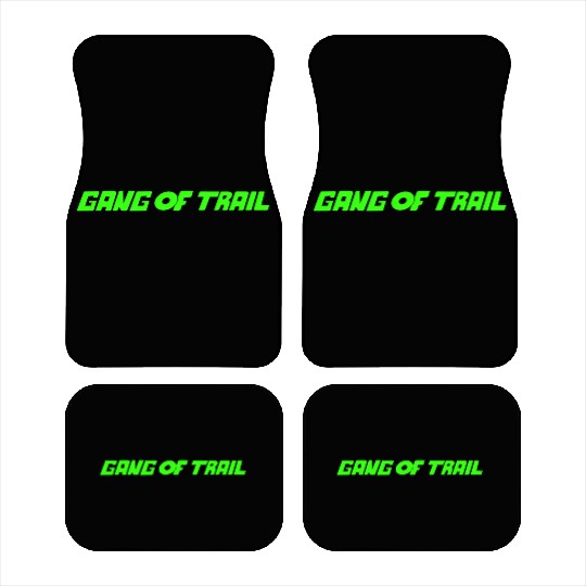 GANG OF TRAIL Green neon line Car Mats