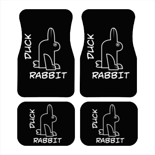 Rabbit Duck Meme Science Math Geek Philosophy Car Mats