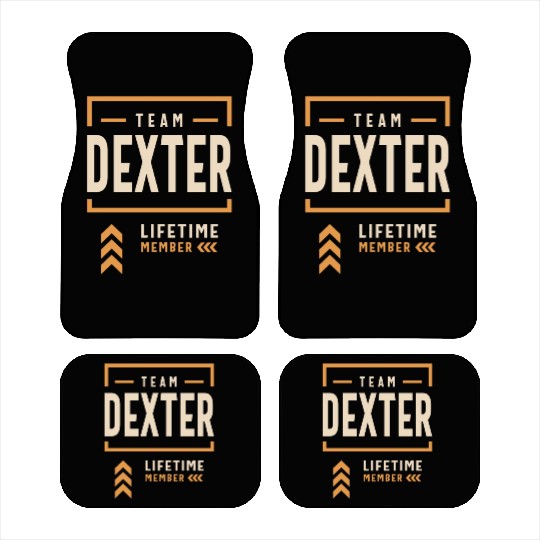 Team Dexter Lifetime Member Funny Name Dexter Car Mats
