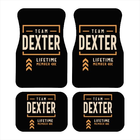 Team Dexter Lifetime Member Funny Name Dexter Car Mats