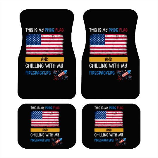 This Is My Pride Flag USA American 4th Of July Car Mats