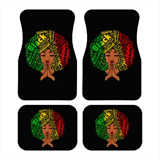 Juneteenth Melanin Natural Clothes Car Mats