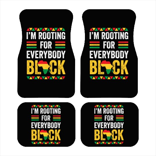 Everybody Black Gift Afro American Car Mats