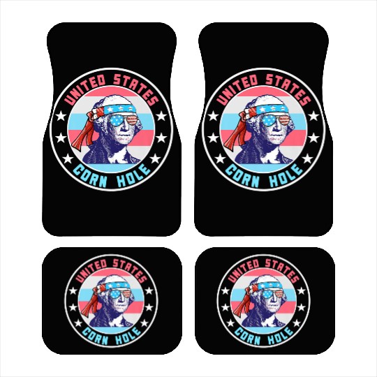 July Cornhole Apparel Clothing Premium Car Mats
