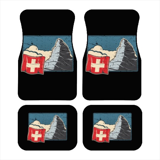Vacation Skiing, Hiking, Mountain Switzerland Car Mats