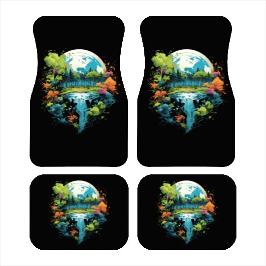 Respect Your Mother Earth Day Save Our Planet Car Mats