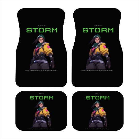 She is the storm girl gamer Car Mats