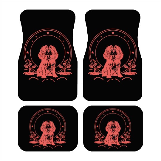 Cavalier King Charles Spaniel Celestial Tarot Card Car Mats