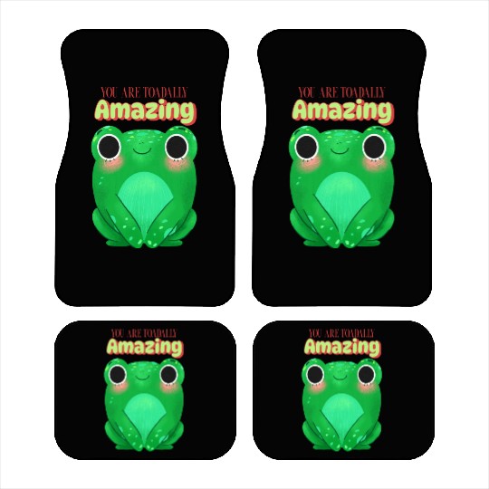 Toad with funny quote Car Mats
